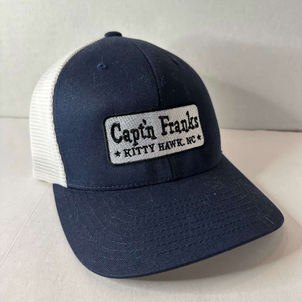 110 Flexfit Capt’n Franks Seafood Kitty Hawk NC Mesh Snapback Baseball Cap